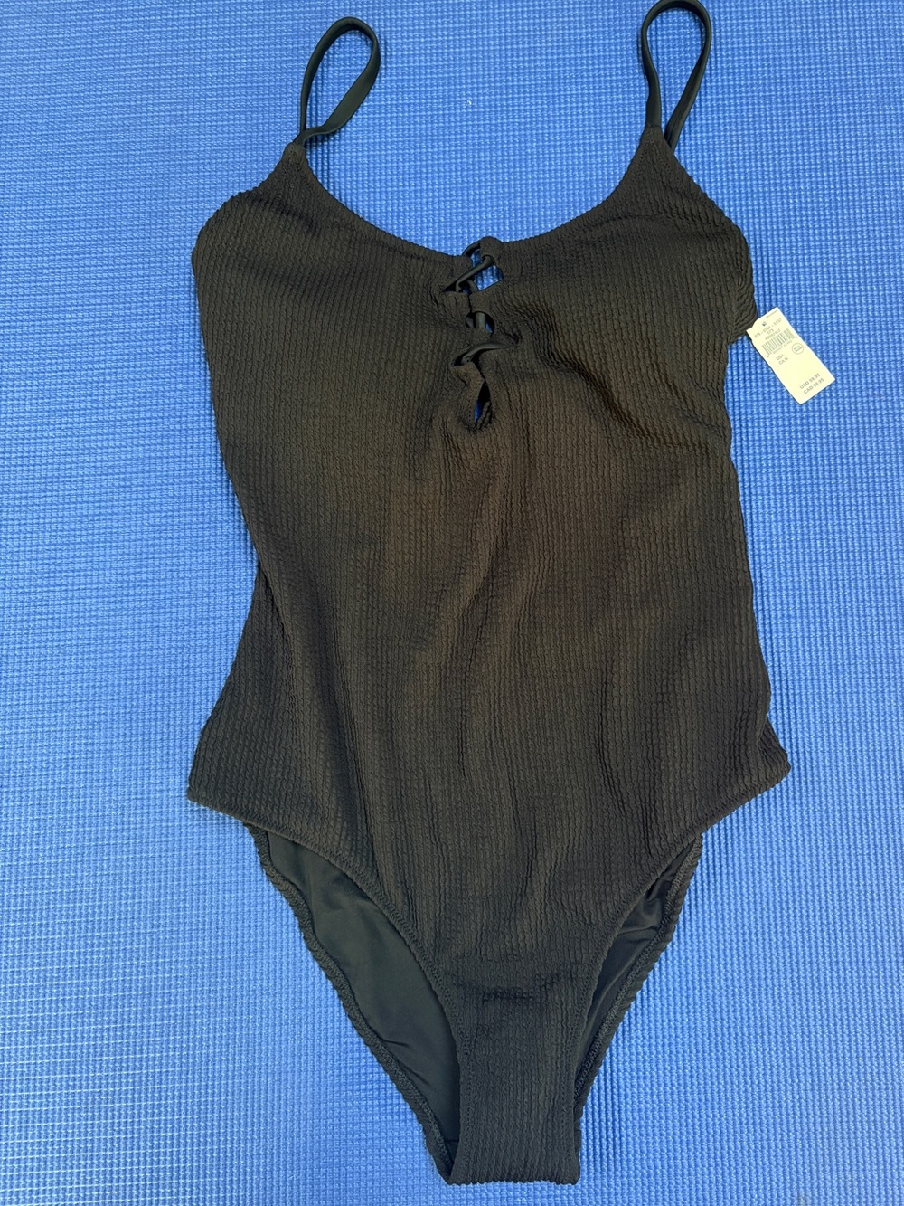 aerie Black One-Piece Cheeky Swimsuit